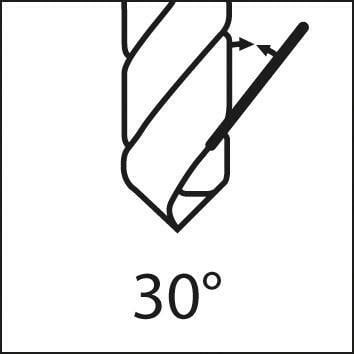 Spirálový vrták tvrdokov TiALN typ UNI stopka HB 3xD 3,7mm FORTIS