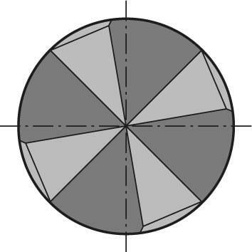 Odjehlovací fréza NC DIN6527 tvrdokov TiALN 120° 12mm FORMAT GT