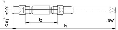 Výstružník rychlé nastavení HSS 24-27,5mm BECK