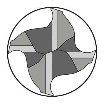 Stopková fréza krátká dílenská norma tvrdokov TiALN stopka HB Z4 8,5mm/D10mm FORMAT