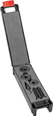 Sada děrovače plechu kuličkové ložisko Ø28,3/32/35mm a vrták do plechu (stromeček), stopka 6-hran 1/