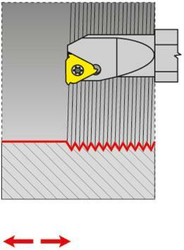 Vyvrtávací tyč na soustružení závitů, levá SIL 2532 S 16