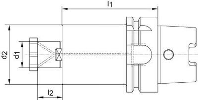 Unášeč pro nástrčné frézy DIN69893A KKB HSK-A100 16x50mm HAIMER