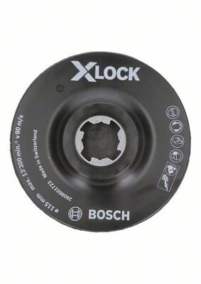 Pomocná podložka X-LOCK SCM so stredným kolíkom, 115 mm 115 mm, 13 300 ot./min.