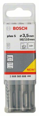 Vrtáky do kladív SDS plus-5 3,5 x 50 x 110 mm