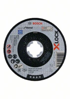Rovné rezanie X-LOCK Expert for Metal 115 x 2,5 x 22,23 A 30 S BF, 115 mm, 2,5 m