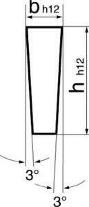 Polotovar HSS-Co5 tvar E 16x4x100mm kosočtverec