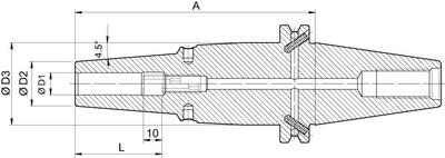 Termo upínač DIN69871 12,0/24,0x160mm HAIMER