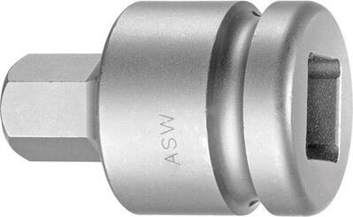 Za tepla kovaný Adaptér-bit 3/4" vnitřní 6-hran 27mm ASW