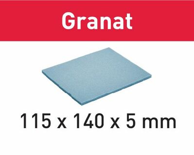 Brúsna podložka 115x140x5 UF 1000 GR/20 Granat