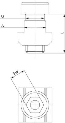 Upevňovací sada 7600BF-30 M12x18 AMF