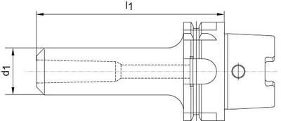 Upínač DIN69893A HSK-A100 2-8x160mm HAIMER