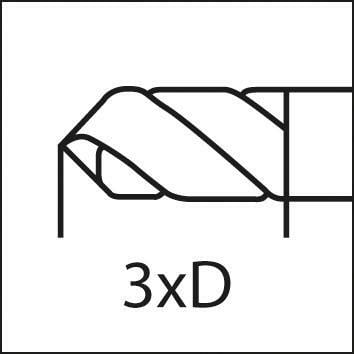 Spirálový vrták tvrdokov SUPRA stopka HB vnitřní chlazení 4xD 3mm FORMAT GT