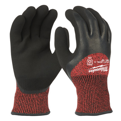 Zimné rukavice odolné proti prerezaniu Stupeň 3 -  vel M/8 - 1ks 