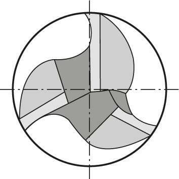 Stopková fréza dlouhá tvrdokov AlTiN+ Z3 45° stopka HB 20,0mm FORTIS