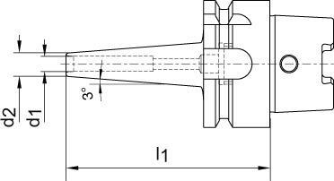 Mini tepelné sklíčidlo DIN69863A stopka A-63 6x120mm HAIMER