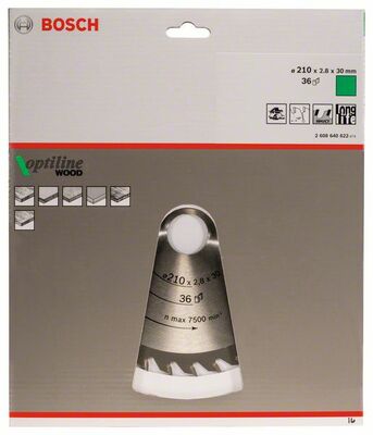 Pílový kotúč Optiline Wood 210 x 30 x 2,8 mm, 36