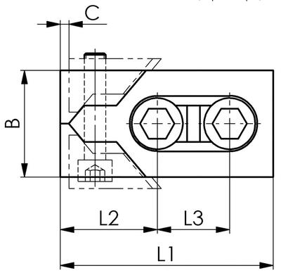Vektorová upínka pro nízké obrobky (pár) 16mm AMF