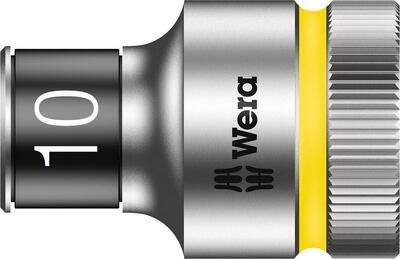 Nástrčkový klíč 6-hran 1/2" přídržná funkce 10x mm Wera