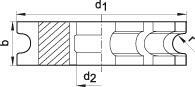 Půlkruhová profilová fréza DIN855 HSS 50x9mm R 2,0 FORMAT