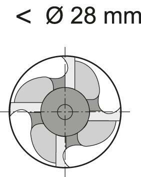 Hrubovací fréza krátká DIN844 HSS-Co5-PM FIRE typ NRf 25mm GÜHRING