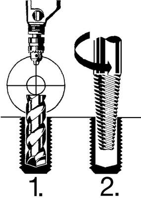 Vrták HSS, kónický, analogový úhel stoupání a samostatně centrovací stopka 6-hran 4x58mm schröder