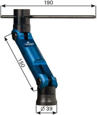 Doraz obrobku 5D 150mm TSCHORN