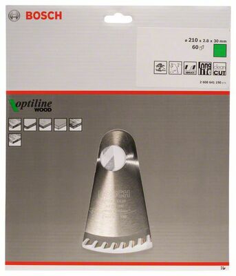 Pílový kotúč Optiline Wood 210 x 30 x 2,8 mm, 60