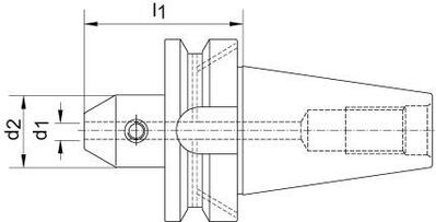 Upínací trn JISB6339ADB BT40 14mm A100 FORTIS