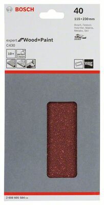 Brúsny list C430, 10-kusové balenie 115 x 230 mm, 60