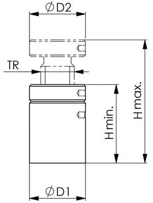 Šroubovací podpěrka rozměr 52 42-52mm AMF