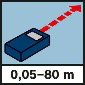 Laserový merač vzdialeností GLM 80