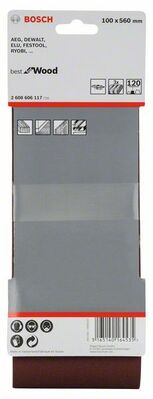 3-dielna súprava brúsnych pásov X440 100 x 560 mm, 120