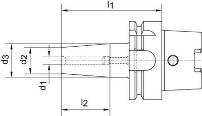 Termo upínač DIN69863A A63 8,0x160mm HAIMER