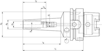 Hydro upínač HPH 3° DIN69893A HSK-A63 8mm WTE