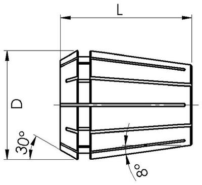 Kleština DIN6499B 430E GERC25 6,0mm FAHRION