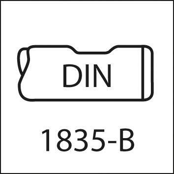 Vydutá fréza DIN6518 HSSCo8 TiCN tvar B 1mm FORMAT