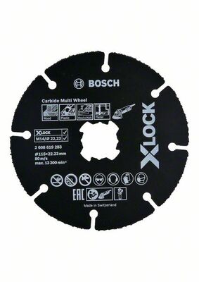 X-LOCK Carbide Multi Wheel 115 mm 115mm; 1 mm; 22,23 mm