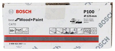 Brúsny list C470, 50-kusové balenie 125 mm, 100