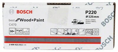 Brúsny list C470, 50-kusové balenie 125 mm, 220