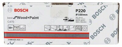 Brúsny list C470, 50-kusové balenie 150 mm, 220