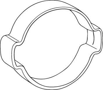Kleště na hadicovou sponu, s 1 okem a 2 oky boční přítlačné nosy 220mm KNIPEX