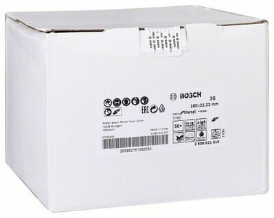 Fibrový brúsny kotúč R780, Best for Metal + Inox 180 x 22,23 mm, G36