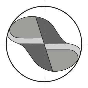Rádiusová fréza krátká dílenská norma tvrdokov TiALN stopka HA 30° Z2 1mm FORMAT