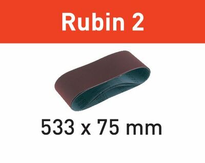 Brúsny pás L533X 75-P100 RU2/10 Rubin 2