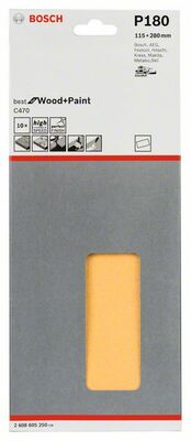 Brúsny list C470, 10-kusové balenie 115 x 280 mm, 180