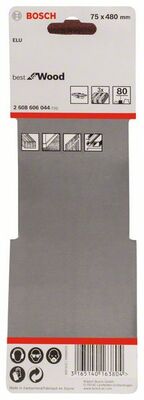 3-dielna súprava brúsnych pásov X440 75 x 480 mm, 80