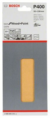 Brúsny list C470, 10-kusové balenie 93 x 230 mm, 400