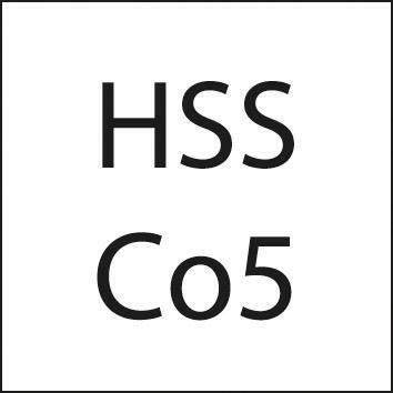 Jednozubá fréza dílenská norma HSCo5 8,0mm FORMAT