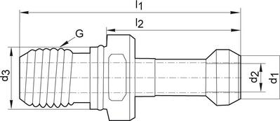 Utahovací čep JISB6339 BT30 45° FORMAT